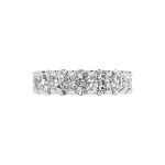 Oval Eternity Ring - 18 Stones