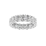 Oval Eternity Ring - 18 Stones